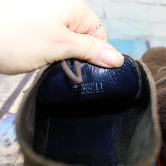 Cole Haan LunarGrand Woodbury Brown Suede Chukka Boots Size 11 M - Picture 7 of 9